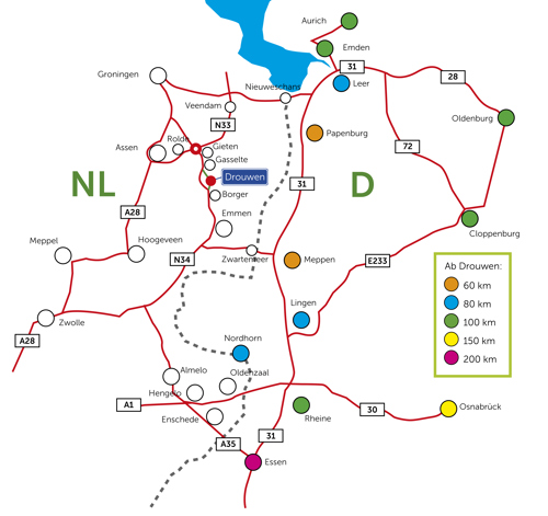 Hier finden Sie Drouwenerzand Freizeitpark und Ferienpark